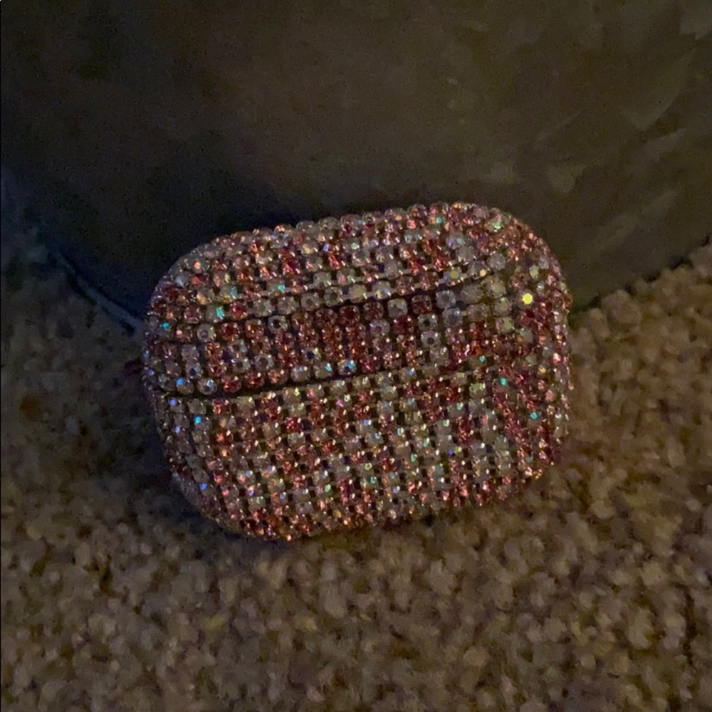 Air pod pro max pink bling case